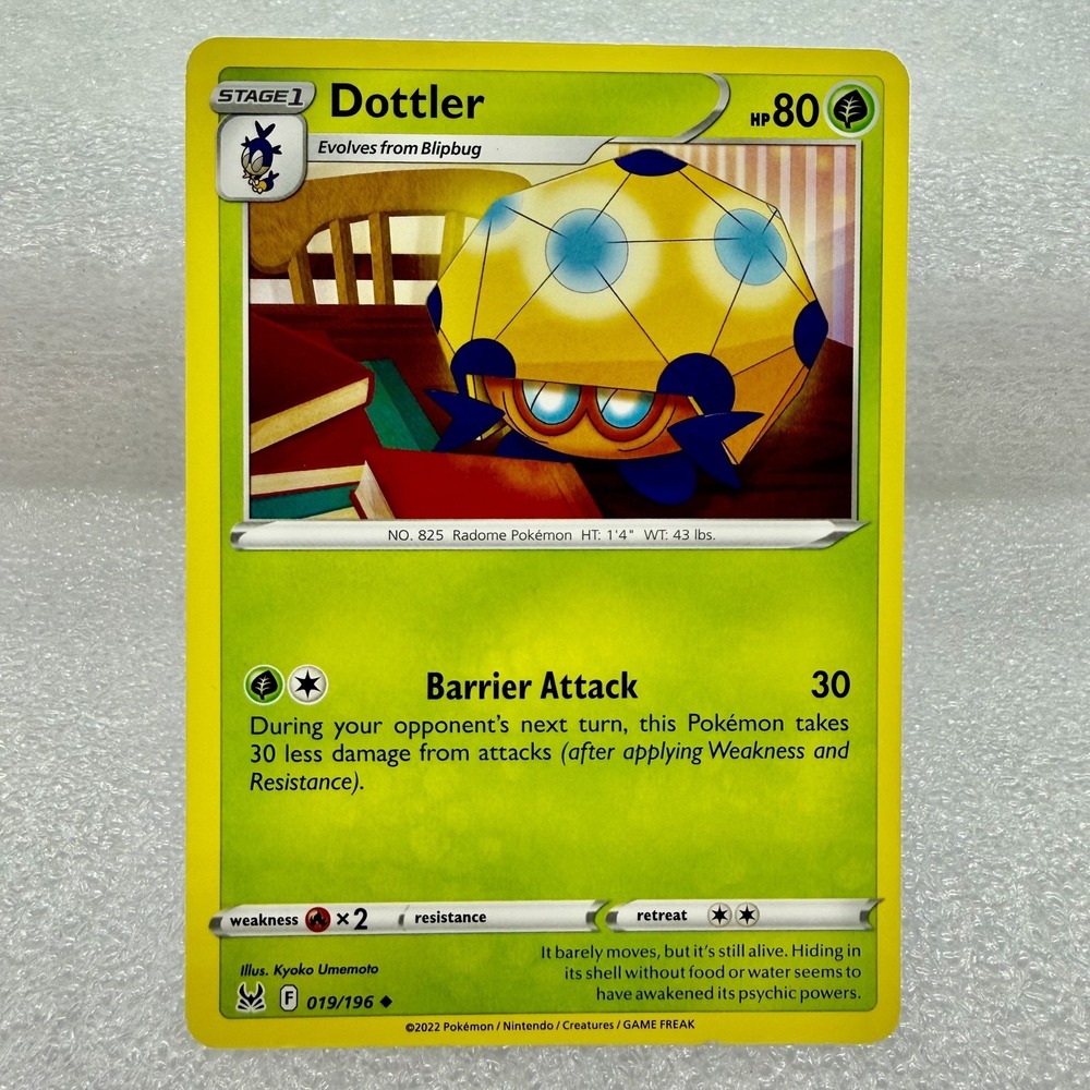 Dottler 019/196 Swsh11: Lost Origin Regular Pokémon TCG Mint Unplayed